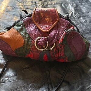 Colorful Patchwork Shoulder Bag